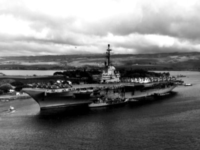 USS Yorktown (CVS-10) at Pearl Harbor 1958