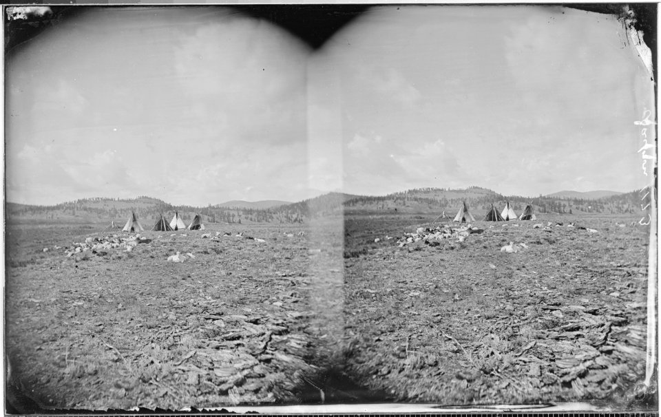 Ute camp, Los Pinos Agency - NARA - 517617