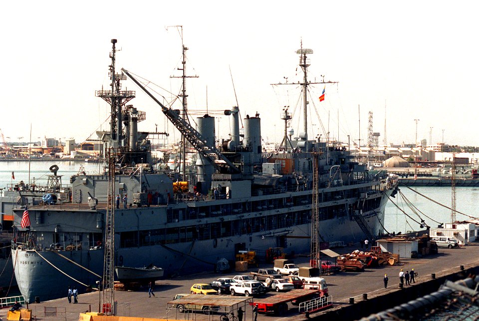 USS Yosemite (AD-19) in the Persian Gulf 1991