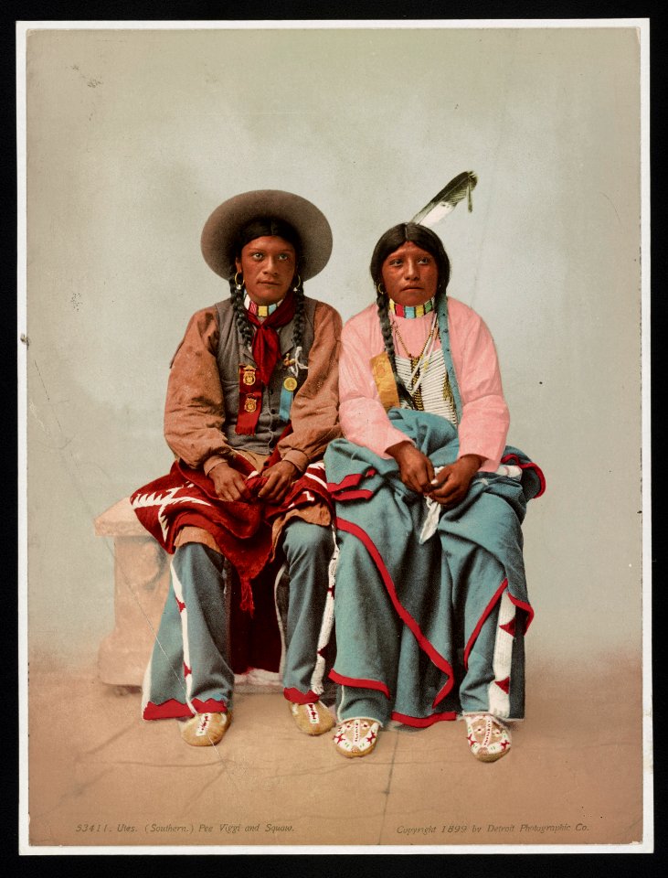 Utes. (Southern). Pee Viggi and Squaw LOC ds.10829