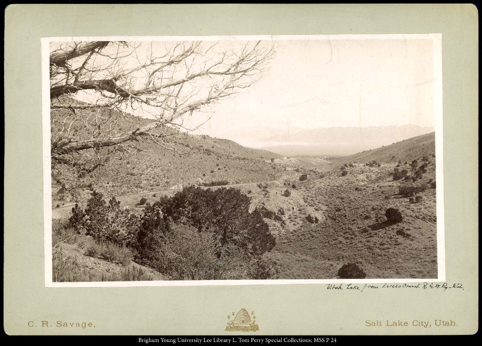 Utah Lake from Eureka Branch R.G.W.Ry.- Utah