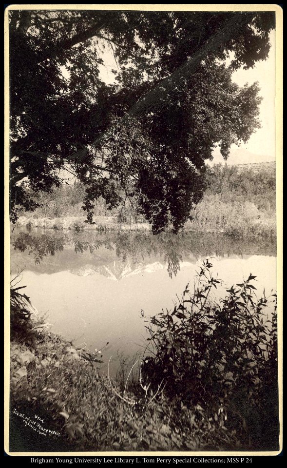 Utah, scene of the Ogden River, C.R. Savage, Photo.