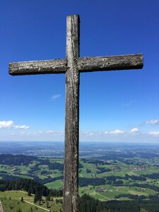 Wayside cross weathered symbol