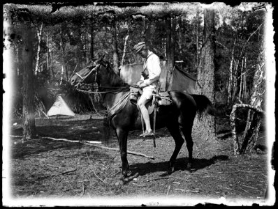 Ułan LP na koniu, 1916