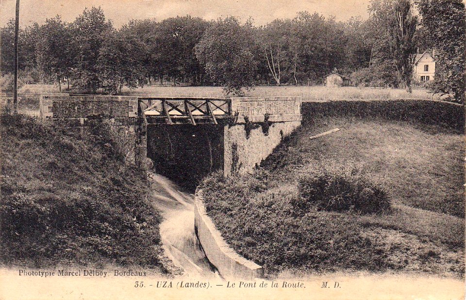Uza (Landes) - pont de la route 1a