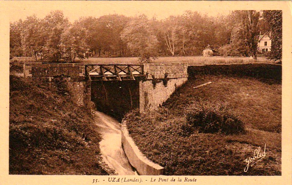 Uza (Landes) - pont de la route 1b