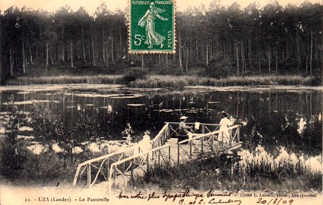 Uza (Landes) - Passerelle
