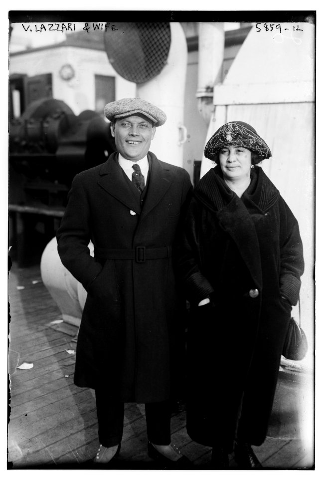 V. Lazzari and wife LCCN2014715297
