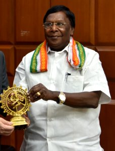 V. Narayanasamy with Ambassador Kenneth I. Juster (cropped)