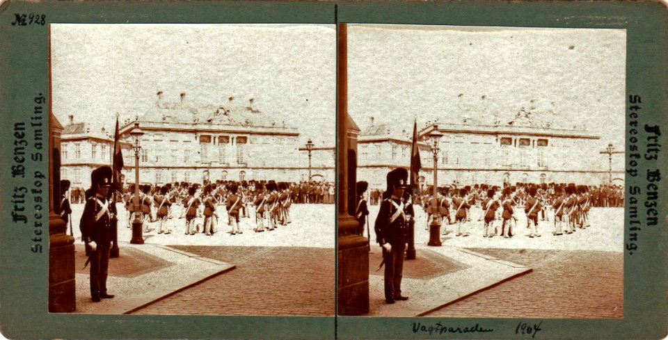Vagtparade, Amalienborg, 1904 - b