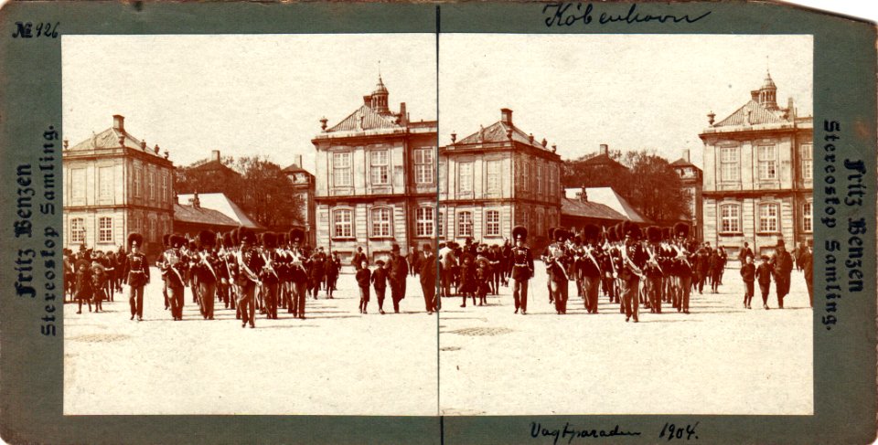 Vagtparade, Amalienborg, 1904