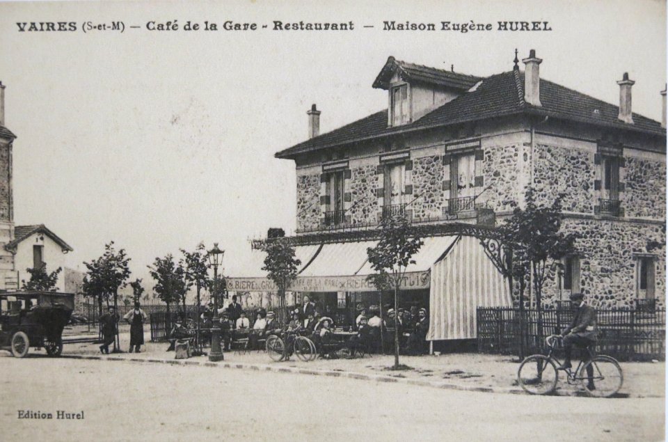 Vaires-Café de la gare-Restaurant, 1910