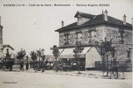 Vaires-Café de la gare-Restaurant, 1910