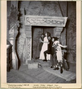 Valborgsmessa, Kungliga teatern 1902. Föreställningsbild - SMV - H13 022