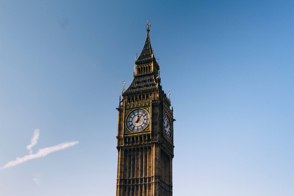 Structure tower clock photo