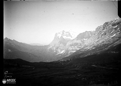 Vall de Grindelwald amb el Wetterhorn al fons (AFCEC MORELLO A 0985)