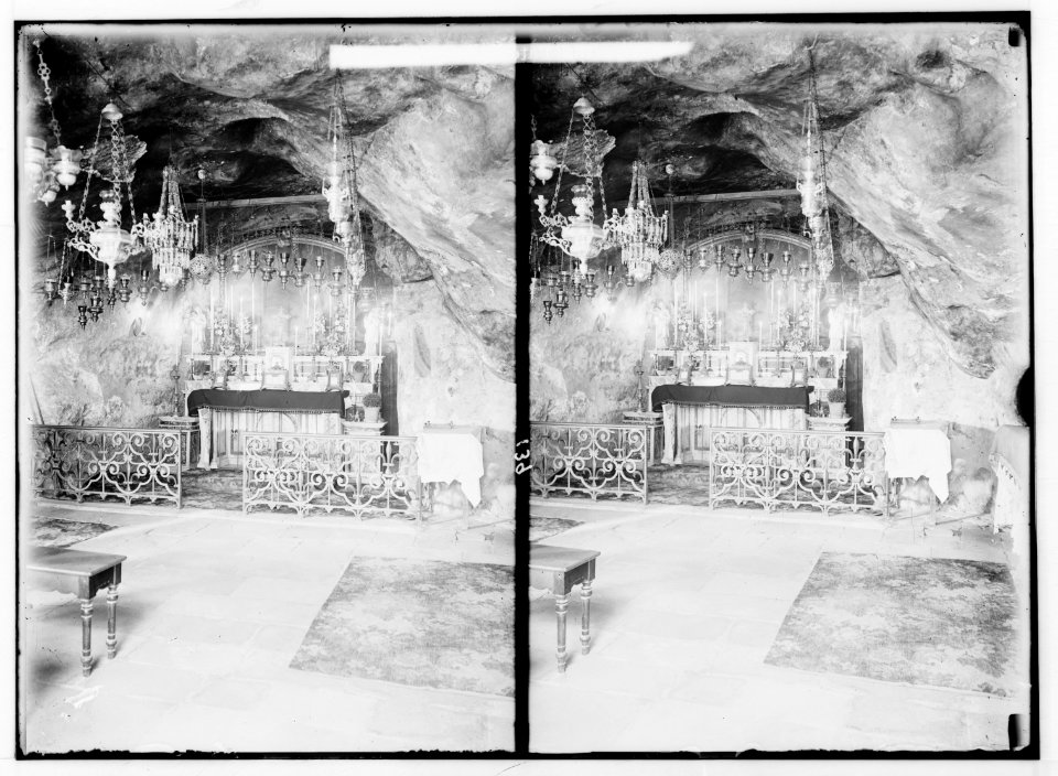 Valleys of Jehoshaphat and Hinnom. Grotto of Agony. LOC matpc.00927