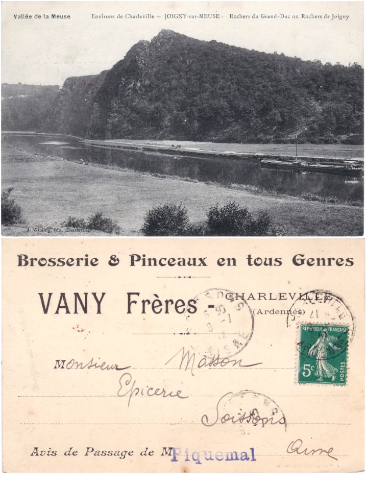 Vallée de la Meuse – Environs de Charleville — Joigny-sur-Meuse - Rochers du Grand-Duc ou Rochers de Joigny (03)