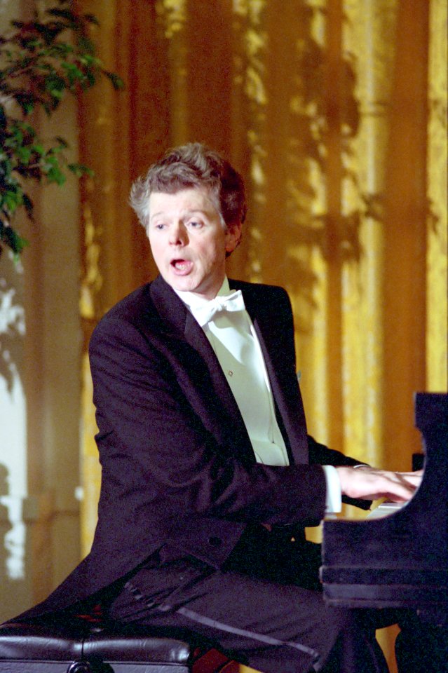 Van Cliburn in the East Room during State Dinner for General Secretary Mikhail Gorbachev of Union of Soviet Socialist Republics