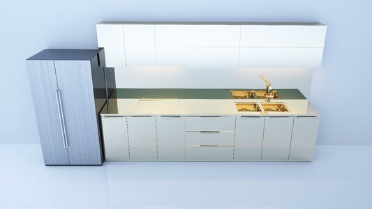 Kitchen interior modern furniture