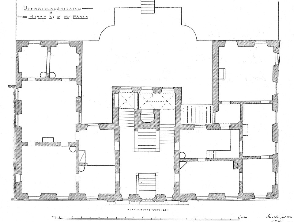 Van der Nootska palatset, planritning bottenvåning