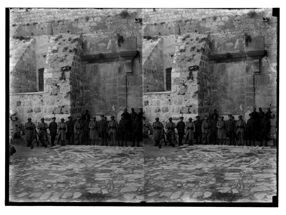 Various results of the war. British and French guards at the Church of the Nativity. LOC matpc.02258