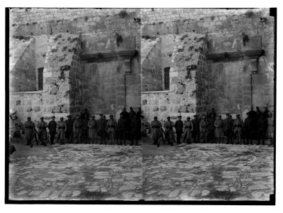Various results of the war. British and French guards at the Church of the Nativity. LOC matpc.02258