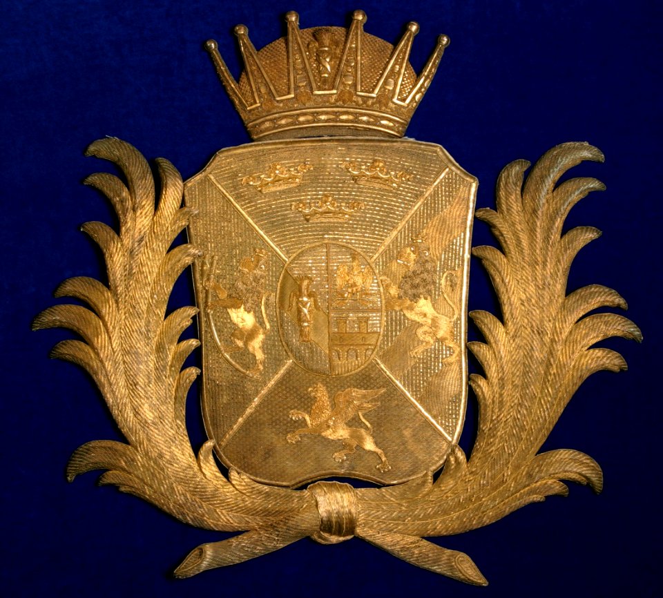 Vapen för kronprins Oskar (I) hertig av Sörmland, 1818-1844 - Livrustkammaren - 39618