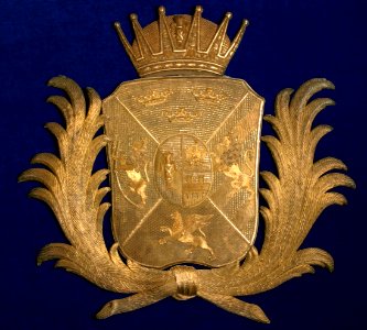 Vapen för kronprins Oskar (I) hertig av Sörmland, 1818-1844 - Livrustkammaren - 39618