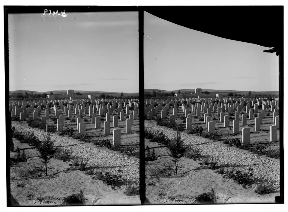 Various results of the war. War cemetery at Beersheba. LOC matpc.05801