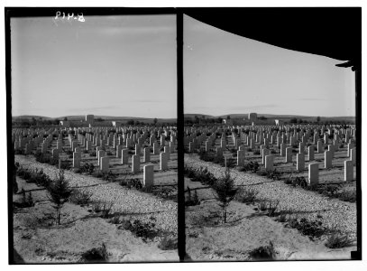 Various results of the war. War cemetery at Beersheba. LOC matpc.05801