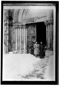 Various results of the war. French guard at the Church of the Holy Sepulchre LOC matpc.00176
