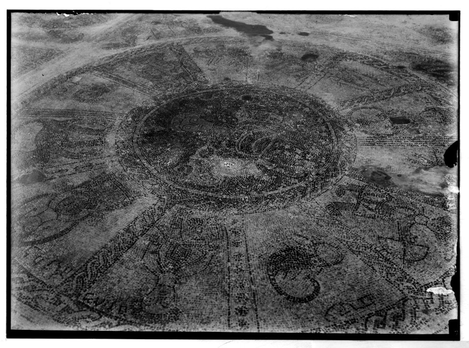 Various subjects of archaeological interest. Mosaic floor at Beth Alpha. The signs of the zodiac. LOC matpc.03020
