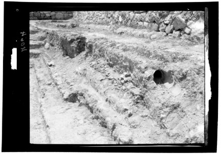 Various subjects of archaeological interest. Pottery aqueduct from Solomon's pools LOC matpc.15695