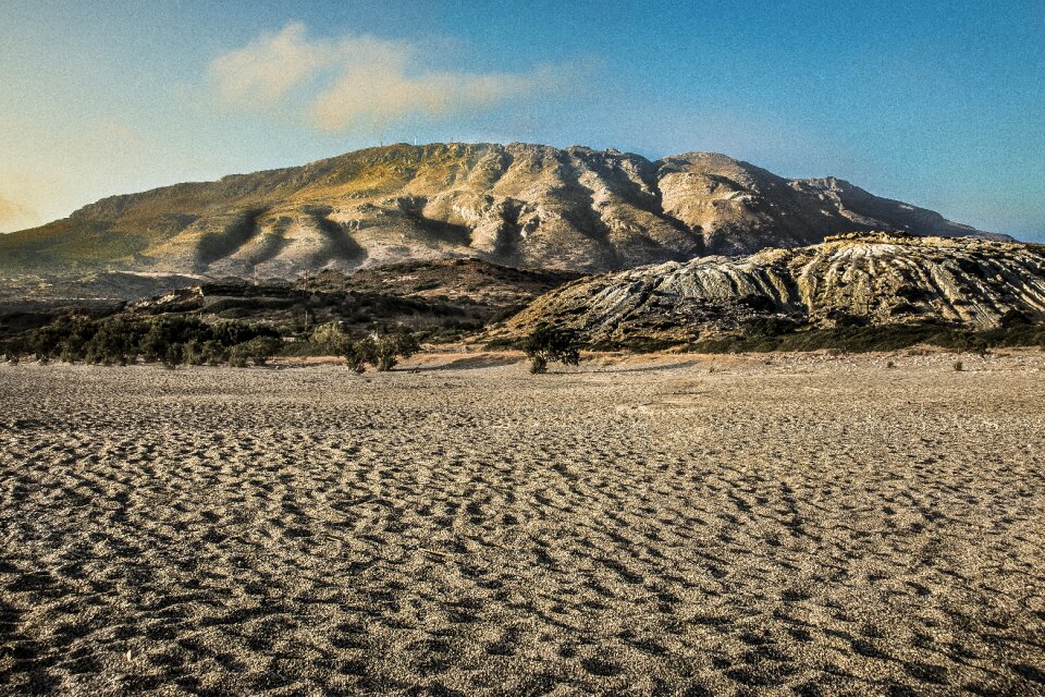 Landscape dry sand