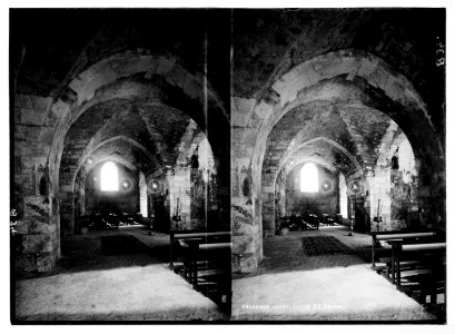 Various views inside the city (Jerusalem). Crusader Church of St. John, interior. LOC matpc.05452
