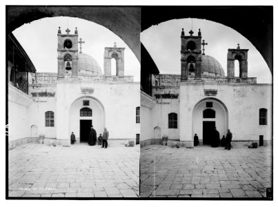 Various views inside the city (Jerusalem). Crusader Church of St. John. LOC matpc.05451