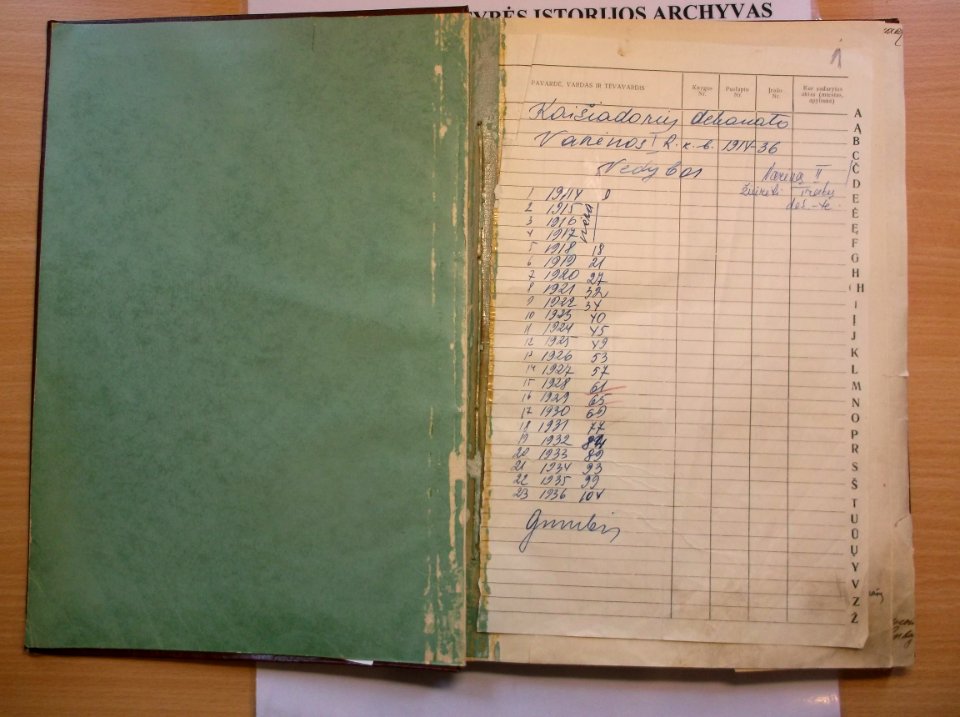 Varėnos RKB 1914 1918-1936 santuokų metrikų knyga 002