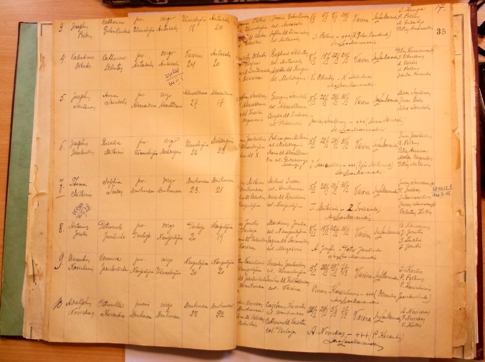 Varėnos RKB 1914 1918-1936 santuokų metrikų knyga 039
