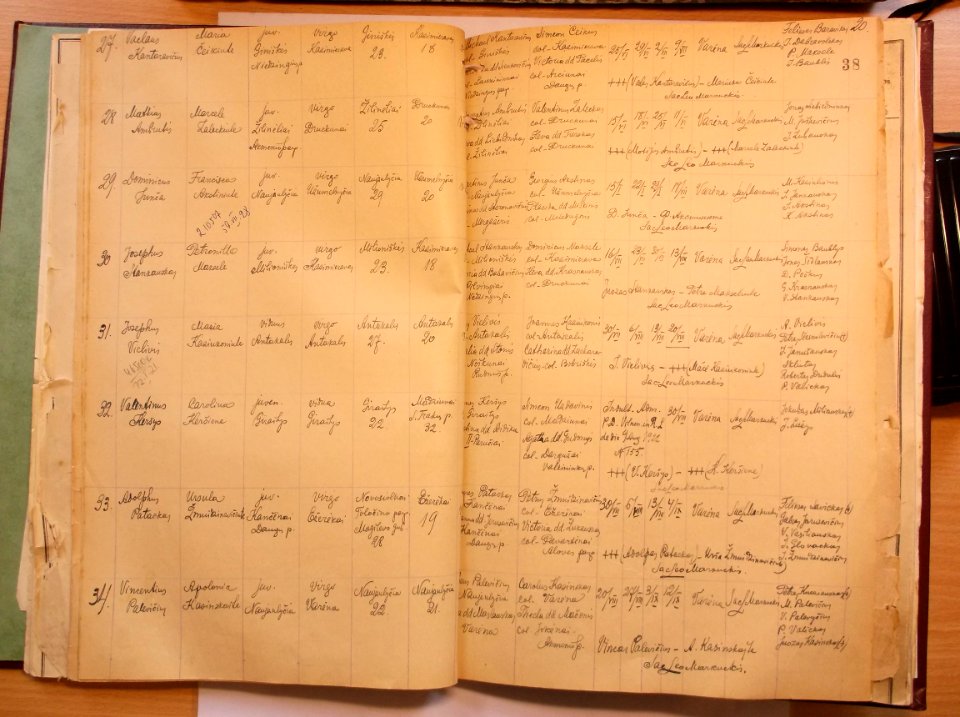 Varėnos RKB 1914 1918-1936 santuokų metrikų knyga 042