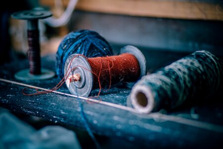 Sew clothing blue clothes