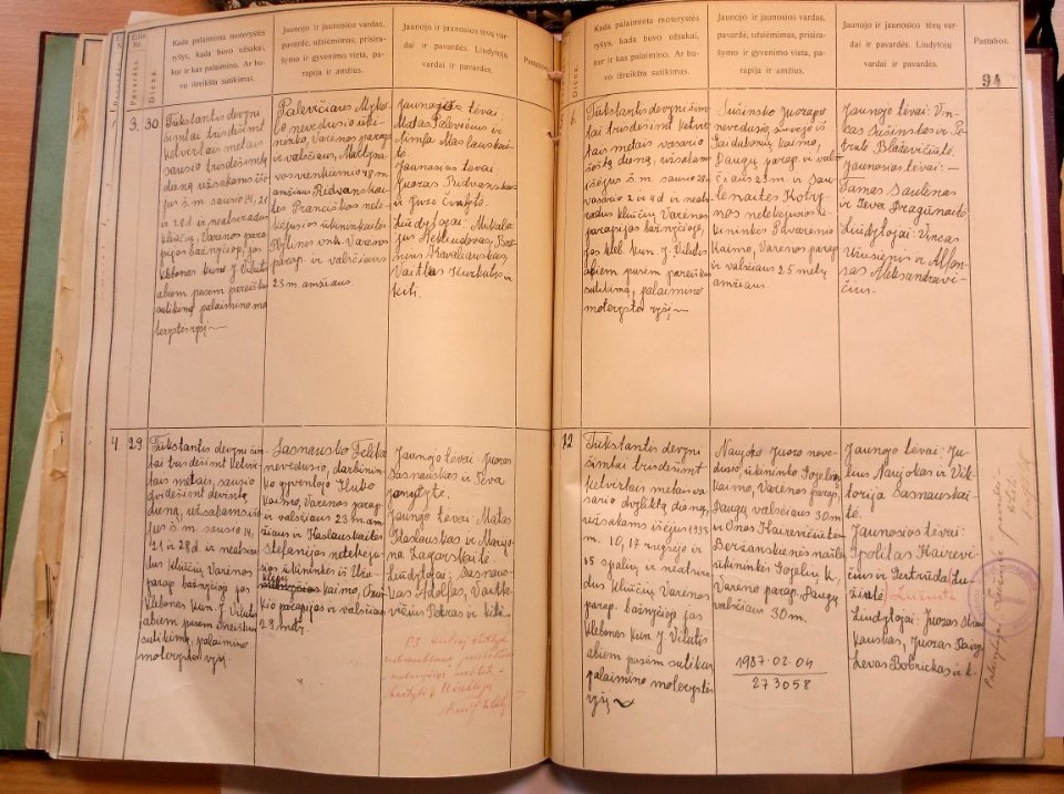 Varėnos RKB 1914 1918-1936 santuokų metrikų knyga 099