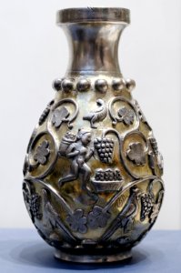 Vase with grape harvesting scenes BM 1897.12-31.189