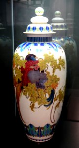 Vase with pheasants, designed by Adolf Flad, KPM Berlin, 1914-1924, porcelain - Bröhan Museum, Berlin - DSC04148 photo