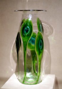 Vase, possibly by Stuart & Sons, Ltd., Wordsley, Stourbridge, England, c. 1890-1920, glass - Dallas Museum of Art - DSC05197 photo