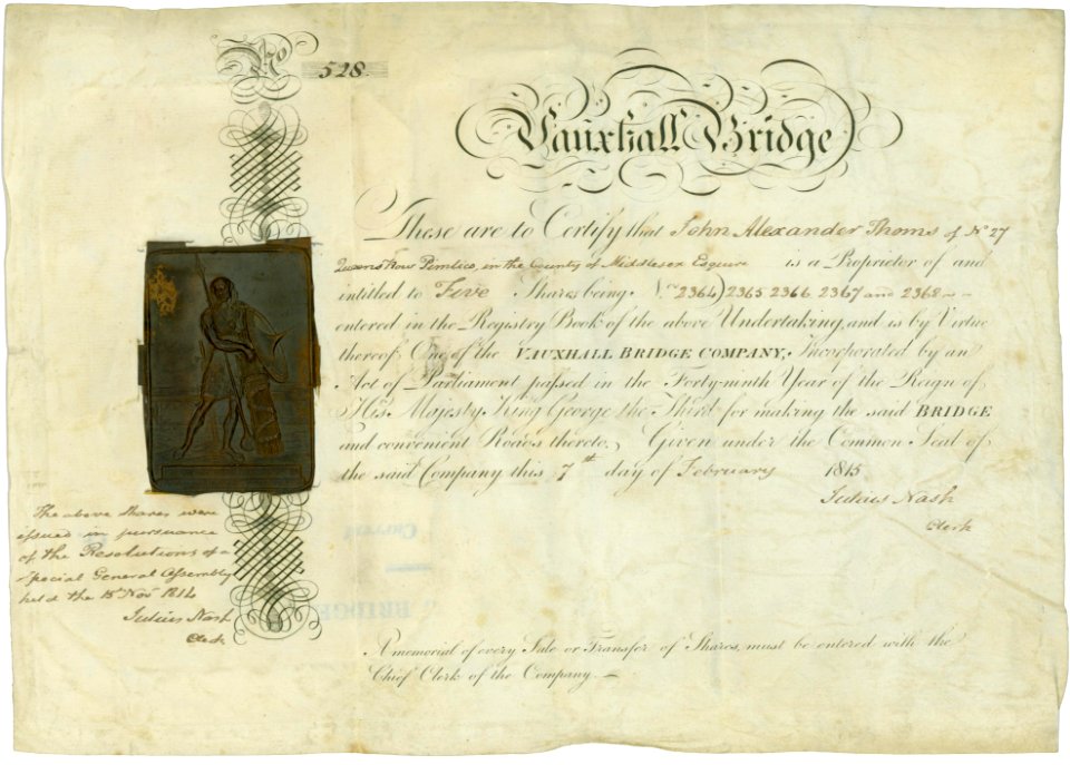 Vauxhall Bridge 1815
