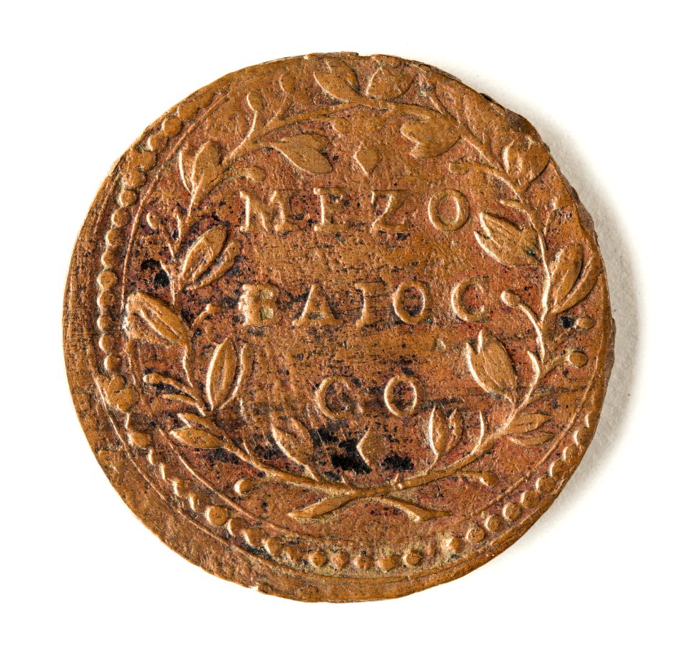 Vatikanskt mynt. Mezo Baiocco - Skoklosters slott - 109939
