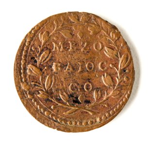 Vatikanskt mynt. Mezo Baiocco - Skoklosters slott - 109939