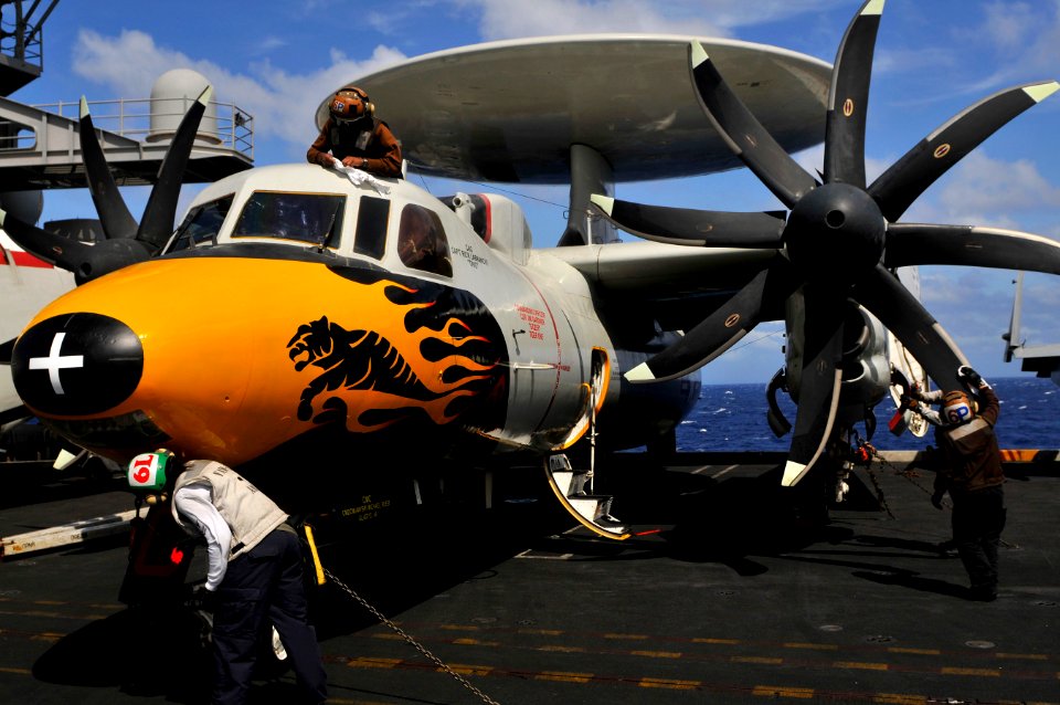 VAW-125 E-2C in Indian Ocean April 2012