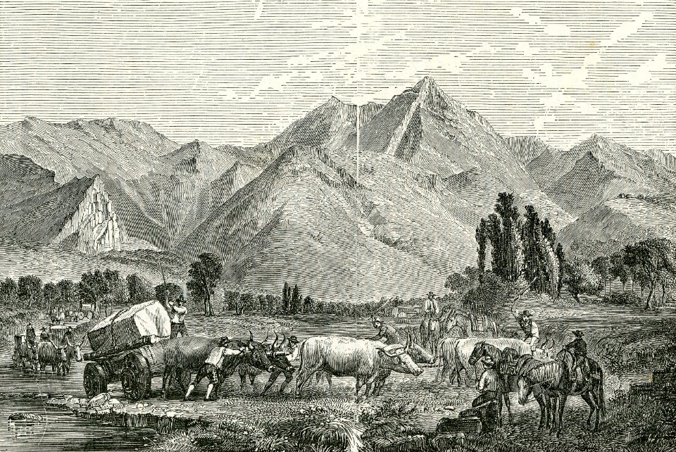 Veduta generale dei monti marmiferi di Carrara